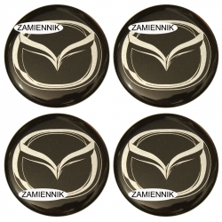 emblematy Mazda znaczki czarne tło zamiennik