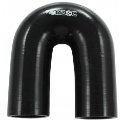 MDC kolanko silikonowe 45mm 180stopni czarne