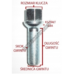 śruby do felg kula wymiary