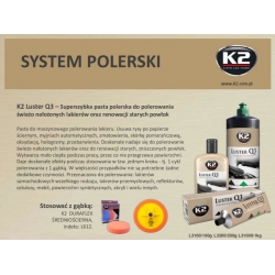 Pasta średnio ścierna K2 Q3 LUSTER polerska L3200