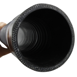 Łącznik silikonowy 76mm 50cm elastyczny FLEX czarny MDC