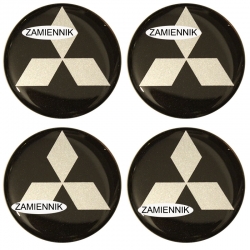 emblematy Mitsubishi znaczki czarne tło