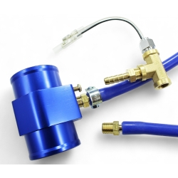 Nypel mosiądz 1/8 NPT męski z wyjściem na wąż 6mm 1/4