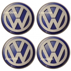 emblematy VW znaczki niebieskie tło zamiennik