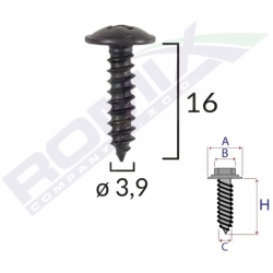 Wkręt montażowy 40506Z Romix 16 x 3,9