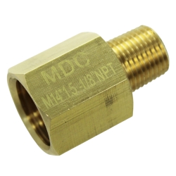 Nypel redukcja mosiądz 1/8 NPT męska na M14x1,5
