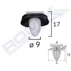 Spinka listwy C10093 Romix Jumper Ducato Boxer