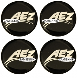 emblematy AEZ znaczki czarne tło 55