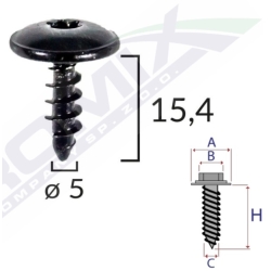 Wkręt montażowy C70510 Romix torx 5 mm Audi Seat Skoda VW