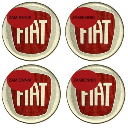 emblematy Fiat znaczki czerwone zamiennik