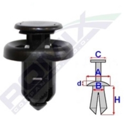 Kołek rozporowy 10mm x13,6 C60748 Honda Romix