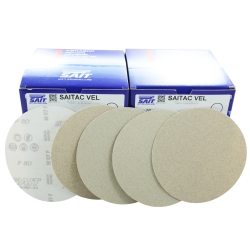 Krążek ścierny na rzep 125mm P80 SAIT Papier