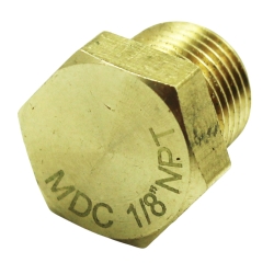 MDC Zaślepka zatyczka mosiądz gwint 1/8 NPT
