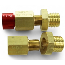 Nypel redukcja mosiądz 1/8 NPT męska na M14x1,5