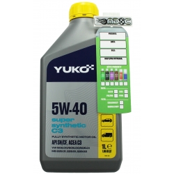 Olej YUKO 5W-40 Super Synthetic C3 1L