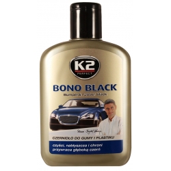 K2 bono black czernidło do gumy zderzaków plastiku  K030