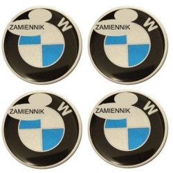 emblematy BMW znaczki czarne tło zamiennik