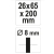 47696 Szczotka druciana cylindryczna si 26mm YATO