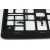 Ramka pod tablicę rejestracyjną Kwadrat 2-rzędowa Czarna UTAL
